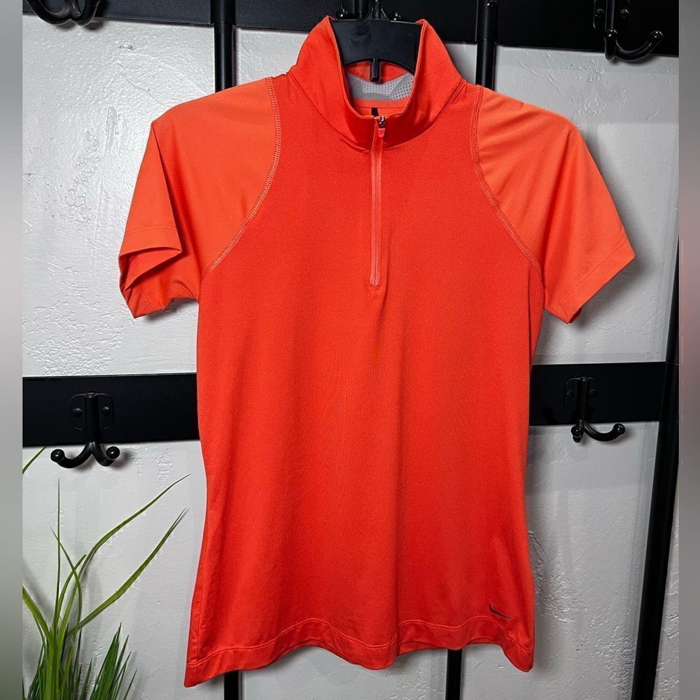 Nike golf dri-fit polo shirt orange size small - Picture 2 of 11